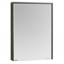 Зеркальный шкаф Aquaton Стоун 60 грецкий орех 1A231502SXC80