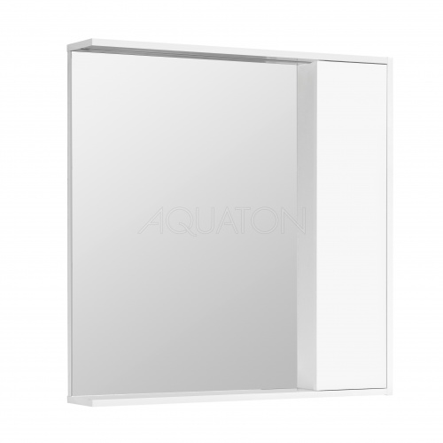 Зеркальный шкаф Aquaton Стоун 80 белый 1A228302SX010 купить в интернет магазине Санрай73