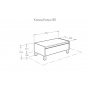 Комод Aquaton Капри 80 белый глянец 1A231103KP010