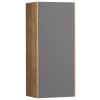 Шкаф навесной Сохо Дуб Веллингтон/Графит софт Акватон