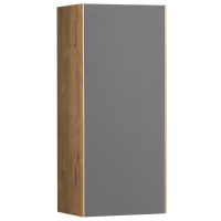 Шкаф навесной Сохо Дуб Веллингтон/Графит софт Акватон