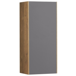 Шкаф навесной Сохо Дуб Веллингтон/Графит софт Акватон