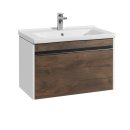 Тумба Акватон Капри 80 Таксония темная, под раковину Миранда 80