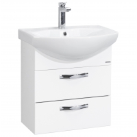 Тумба АКВАТОН Ария 50М белая под умывальник Смайл 50