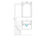 Тумба АКВАТОН Ария 65 белая под умывальник Смайл 65