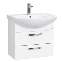 Тумба АКВАТОН Ария 65М белая под умывальник Смайл 65