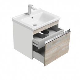 Тумба Акватон Капри 60 подвесная бетон пайн, под раковину Миранда 60