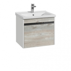 Тумба Акватон Капри 60 подвесная бетон пайн, под раковину Миранда 60