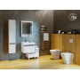 Зеркальный шкаф Aquaton Капри 60 белый глянец 1A230302KP010