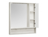 Зеркальный шкаф Aquaton Флай 80 белый, дуб крафт 1A237702FAX10
