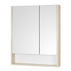 Зеркало-шкаф Акватон Сканди 70 Белый/Дуб Верона