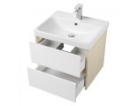 Тумба Акватон Сканди 70 Белый/Дуб Верона под раковину  Адриана 70