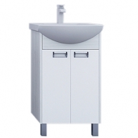 Тумба АКВАТОН БЕККА 50 Белый/Дуб Сомермет под раковину Smile 50