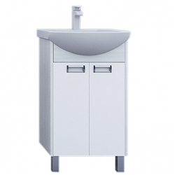 Тумба АКВАТОН БЕККА 50 Белый/Дуб Сомермет под раковину Smile 50