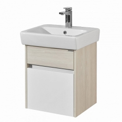 Тумба АКВАТОН ВЕРДИ 50 Белый/Ясень фабрик под раковину НЕО 50