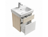 Тумба АКВАТОН ВЕРДИ 50 Белый/Ясень фабрик под раковину НЕО 50