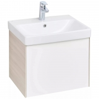 Тумба Акватон Асти 55 Белый /ясень шимо под раковину Адрианна 55