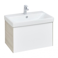 Тумба Акватон Асти 70 Белый /ясень шимо под раковину Адрианна 70