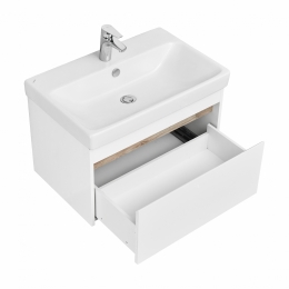 Тумба Акватон Асти 70 Белый /ясень шимо под раковину Адрианна 70