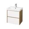 Тумба Акватон Сканди 55 Белый/Дуб Рустикальный под раковину  Адриана 55