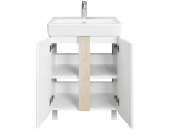Тумба Акватон Кантри 60 Белый/Дуб Верона (под раковину Нео-60)