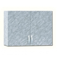 Кухонный шкаф для посуды 80 белый мрамор, ЛДСП, полка