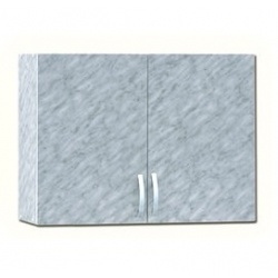 Кухонный шкаф для посуды 80 белый мрамор, ЛДСП, полка