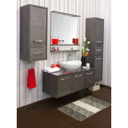 Полупенал верхний левый  РУМБА венге-серебро Sanflor