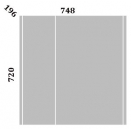 Зеркало Ларго-80 R белый, вяз швейцарский Sanflor