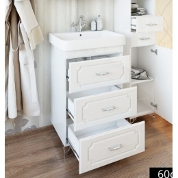Тумба Ксения-60/2 под раковину Тигода-60/Q60 Sanflor