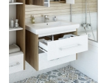 Тумба Ларго-70.2 белый, вяз швейцарский, под раковину Фостер-70/Тигода 70/Q70