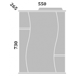 Зеркало Лина-55 R (Б) Sanflor