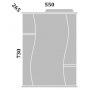 Зеркало Лина-55 L (Б) Sanflor