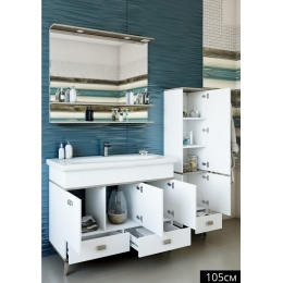 Тумба Бруно-105 (Б/Ор) под раковину Леонардо-105 Sanflor