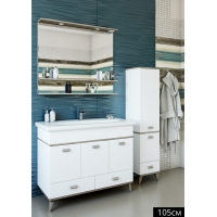 Тумба Бруно-105 (Б/Ор) под раковину Леонардо-105 Sanflor