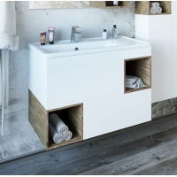 Тумба Даллас-80 (Б/Др) под раковину Фостер-80П Sanflor