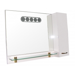 Зеркало-шкаф SANRAY Люкс 100 см. правое