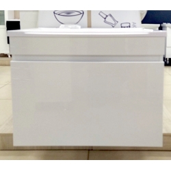 Тумба SANRAY М1 Потай-Смайл (65) серая(бетон) под раковину М1