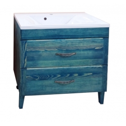 Тумба SANRAY 80 синяя патина