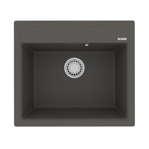 Кухонная мойка Lemark HANKA 570 кварцгранит, прямоугольная, серый шелк купить в интернет магазине Санрай73