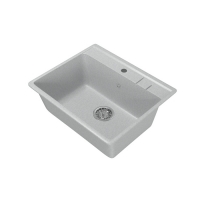 Мойка для кухни Mixline ML-GM15 прямоугольная серая (310), 490*550*200мм