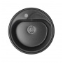 Мойка для кухни Mixline ML-GM10 440х440х180 мм, круглая черная 308