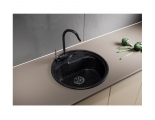 Мойка для кухни Mixline ML-GM10 440х440х180 мм, круглая черная 308