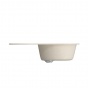 Мойка для кухни Mixline ML-GM16 (328), 455*720*180мм, овальная с крылом, бежевая
