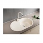 Мойка для кухни Mixline ML-GM16 (328), 455*720*180мм, овальная с крылом, бежевая