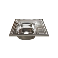 Мойка для кухни MIXLINE 500х600 мм, левая, накладная, толщина 0,8 мм