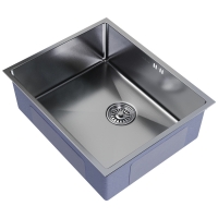 Мойка для кухни MIXLINE PRO 53х43х22см (3,0) подстольный монтаж, 1чаша, выпуск 3 1/2, сифон, сатин