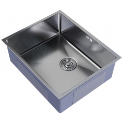 Мойка для кухни MIXLINE PRO 53х43х22см (3,0) подстольный монтаж, 1чаша, выпуск 3 1/2, сифон, сатин