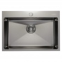 Мойка для кухни MIXLINE PRO 65х45х22 (3,0) настольный монтаж,  выпуск 3 1/2, сифон, сатин