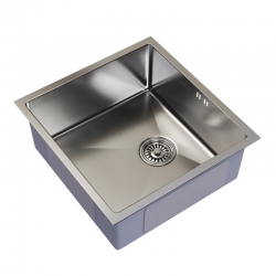 Мойка для кухни MIXLINE PRO 45х42х20см (3,0) подстольный монтаж, 1чаша, выпуск 3 1/2, сифон, сатин